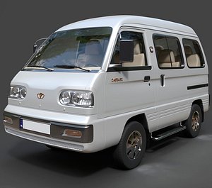 Daewoo Damas II Microvan - High Detail 3D Model model