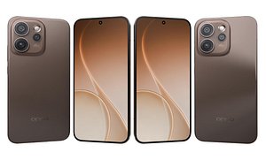 3D OPPO Reno15 Pro 5G Brown