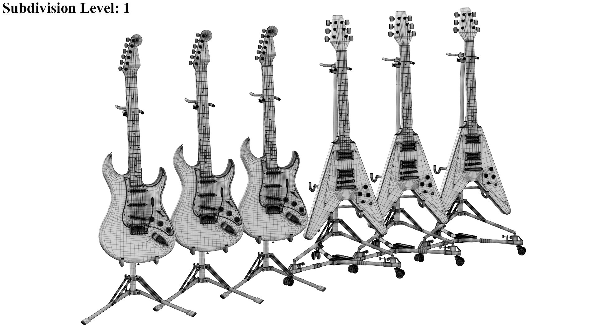 3D Detailed Six Electric Guitars model https://p.turbosquid.com/ts-thumb/HW/t6fv2V/WC/10/jpg/1770708528/1920x1080/fit_q87/b600bd834358b2cc3f765b12ad767dfb0751c2e6/10.jpg