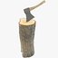 Tree Stump and Axe Collection V2