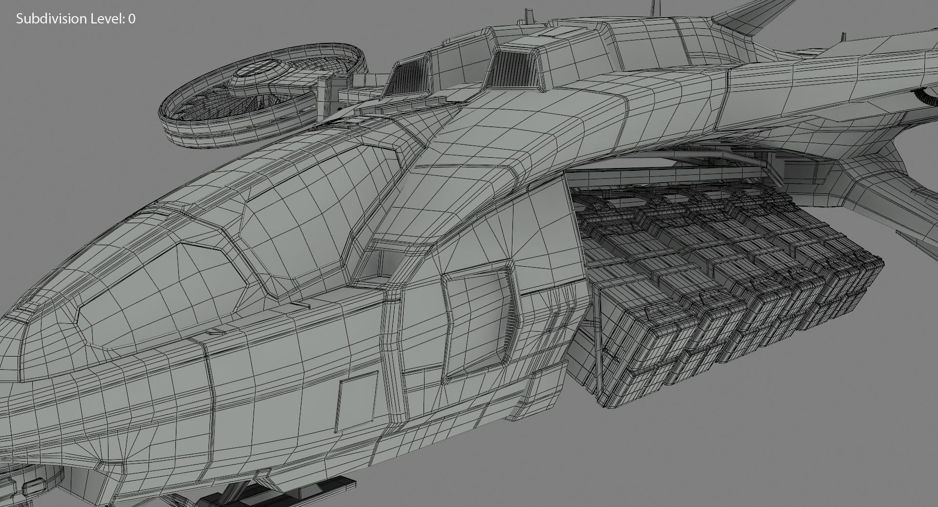 Futuristic Dropship Model - TurboSquid 1273381