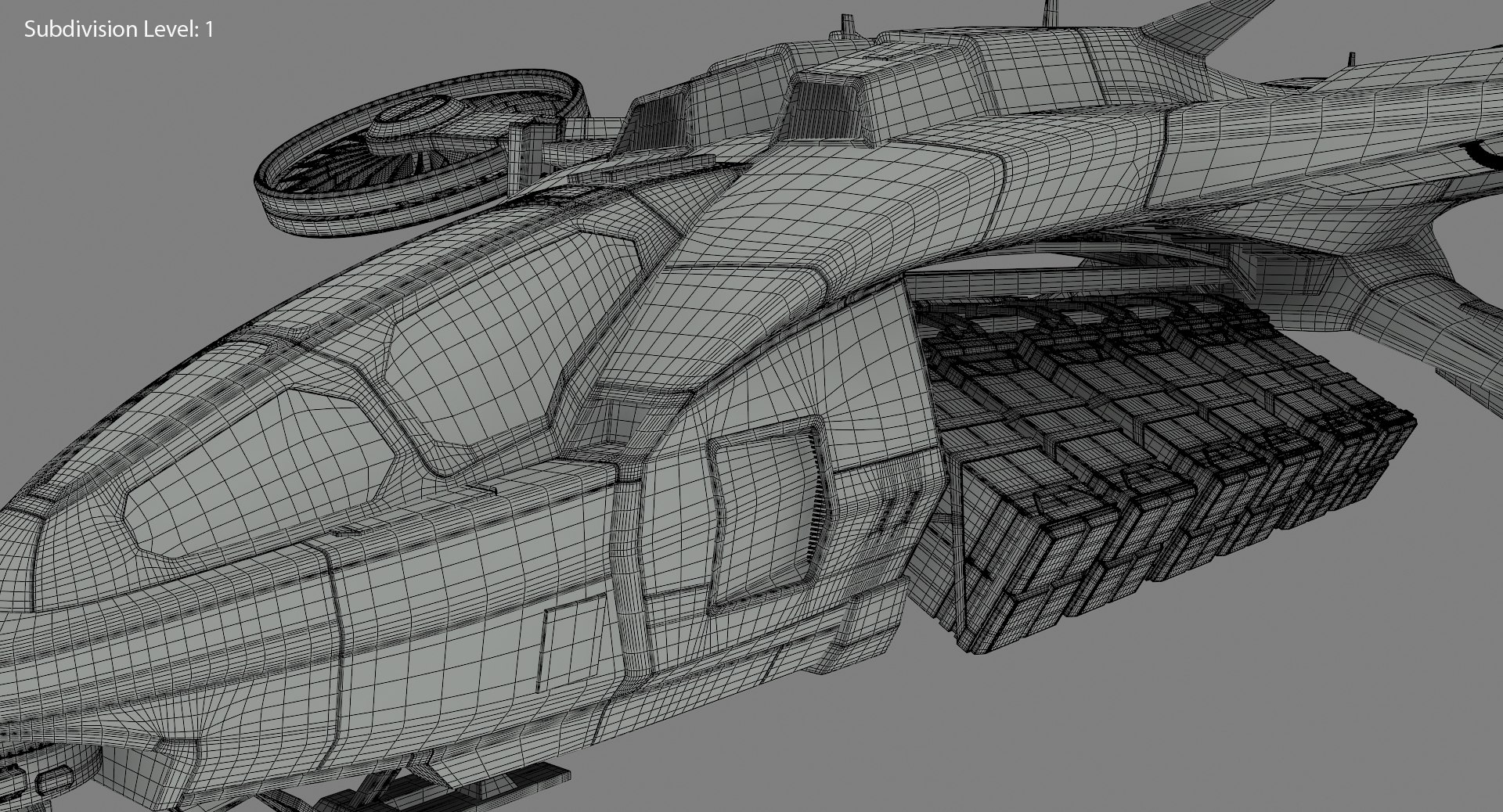 Futuristic Dropship Model - TurboSquid 1273381