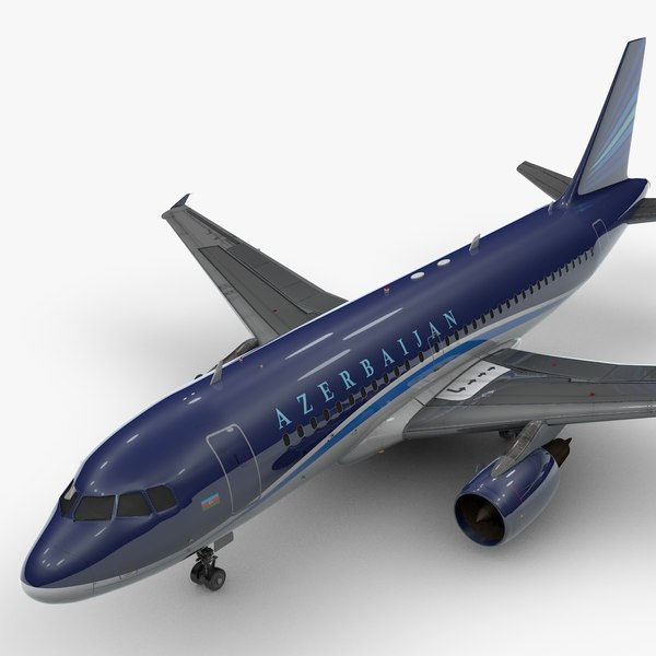 3D AirbusA319-100AZERBAIJAN AirlinesL1441 model