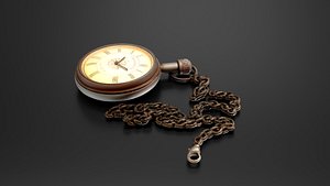3D pocket watch model