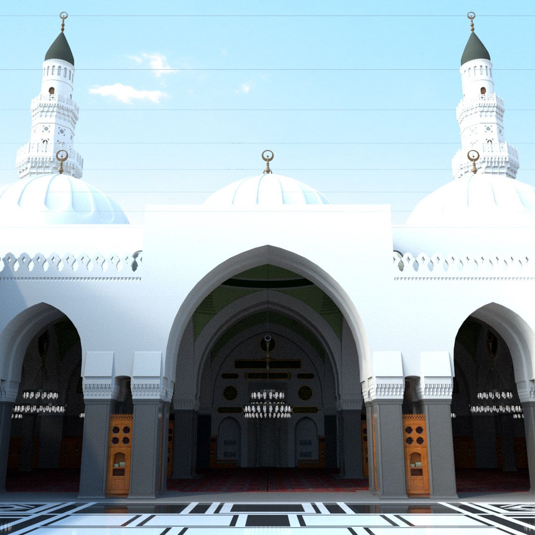 Masjid Quba 3D Model - TurboSquid 1352002