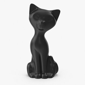 3D cat statue model