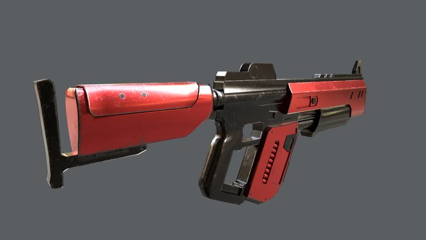 Futuristic shotgun 3D model - TurboSquid 1837077