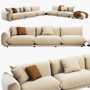 Marenco system sofa by Arflex 3D model