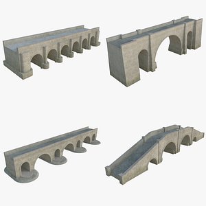 3D model stone bridges