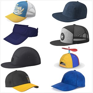 Baseball Caps Collection 3 3D