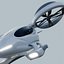 Futuristic Flying Car 3D Model - Urban Air Mobility Vehicle