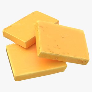 cheddar cheese pieces 3D