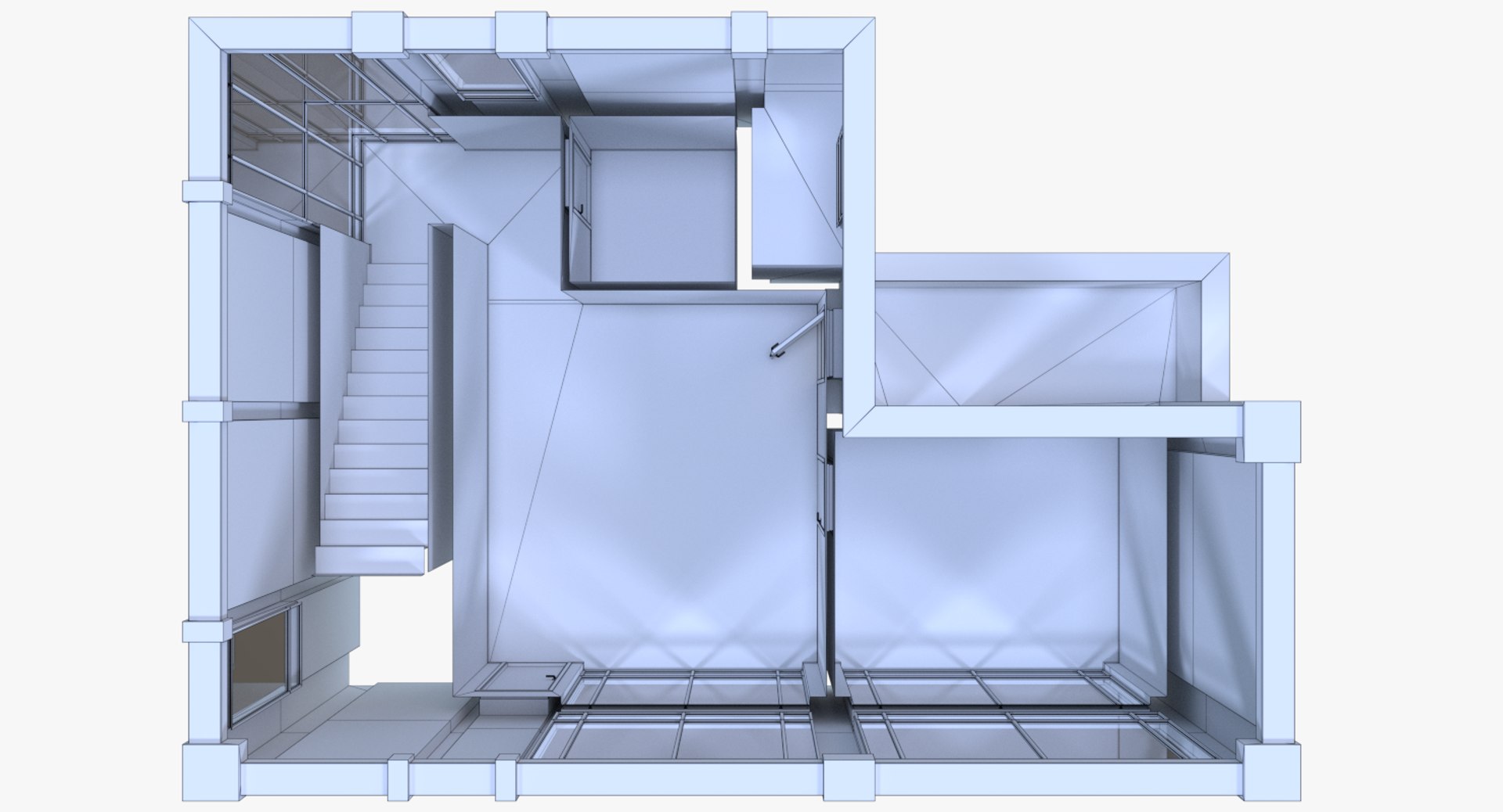 obj modern house interior