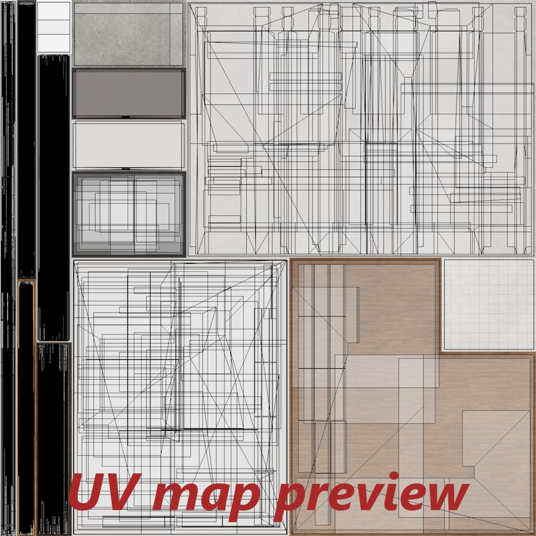 obj modern house interior