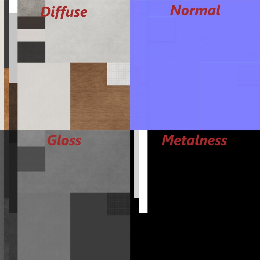 obj modern house interior