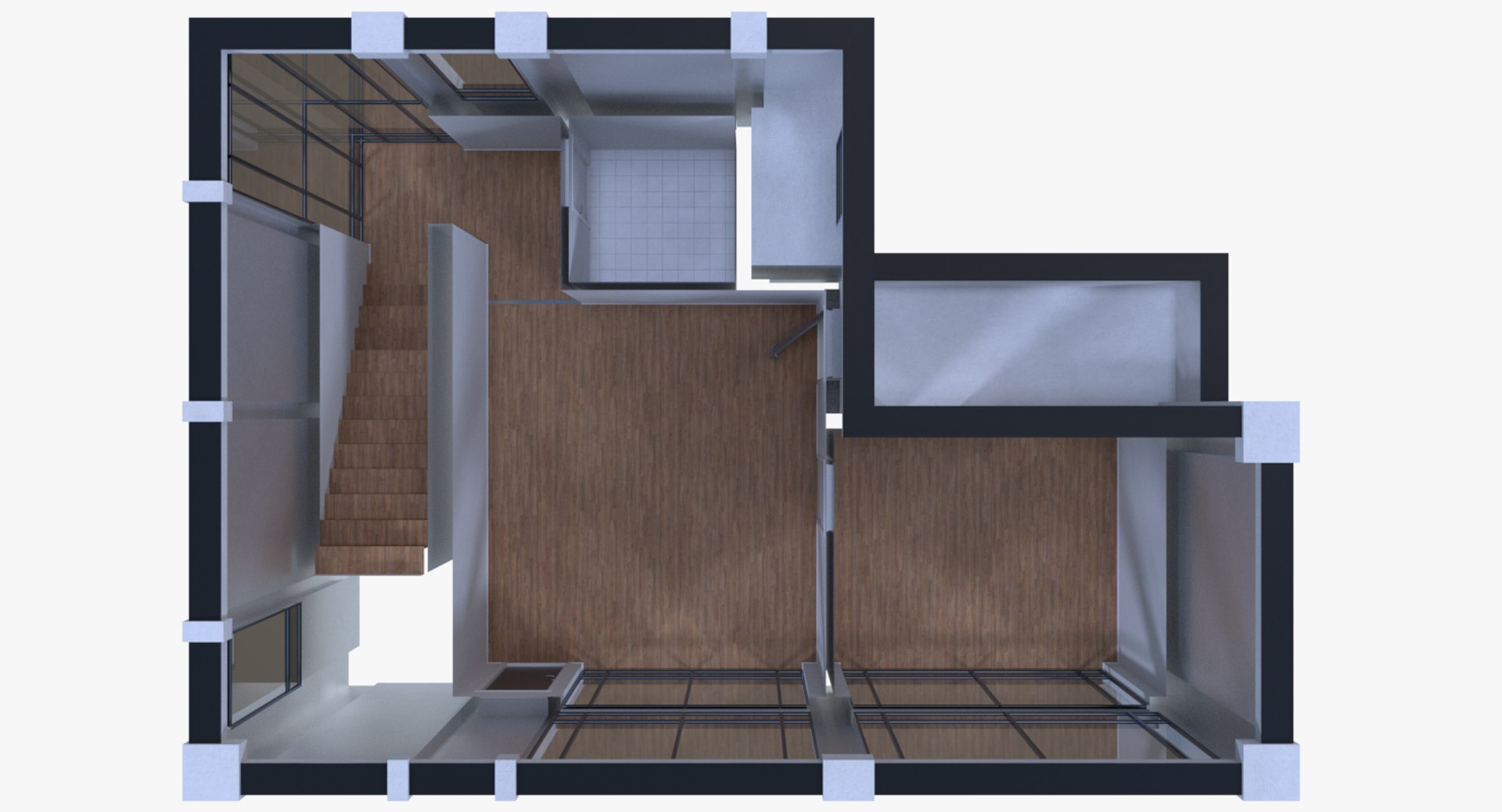 obj modern house interior