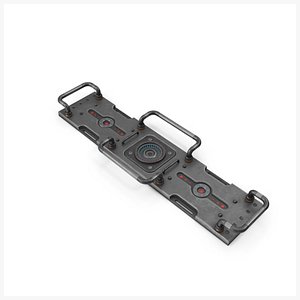 Scifi Interior Element Panel Used V15 PBR 3D model
