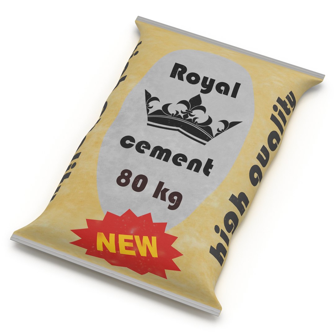 Cement Bag 2 3D Model 3D model preview