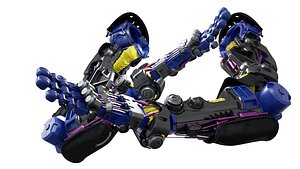 hand mechanical robotic 3D model