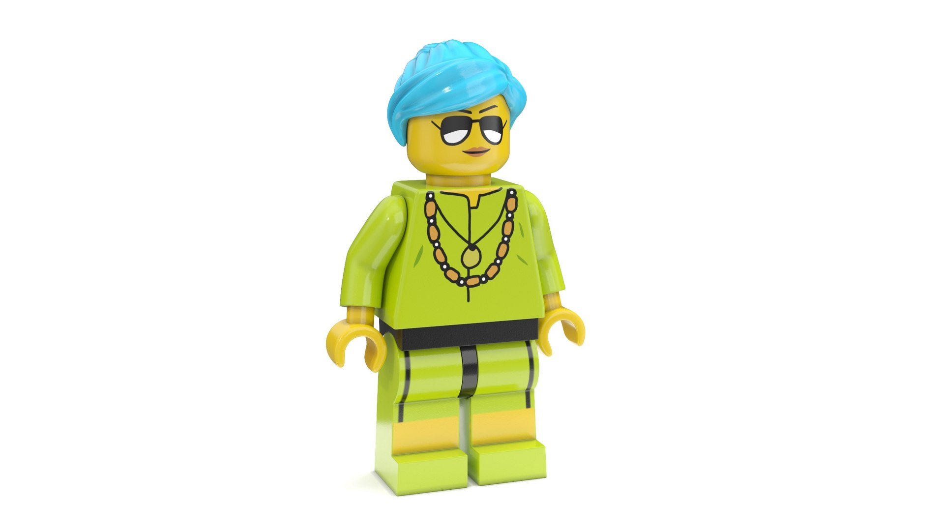 Minifigure LEGO Fashionista 3D model preview