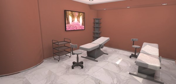 3D vr massage room -