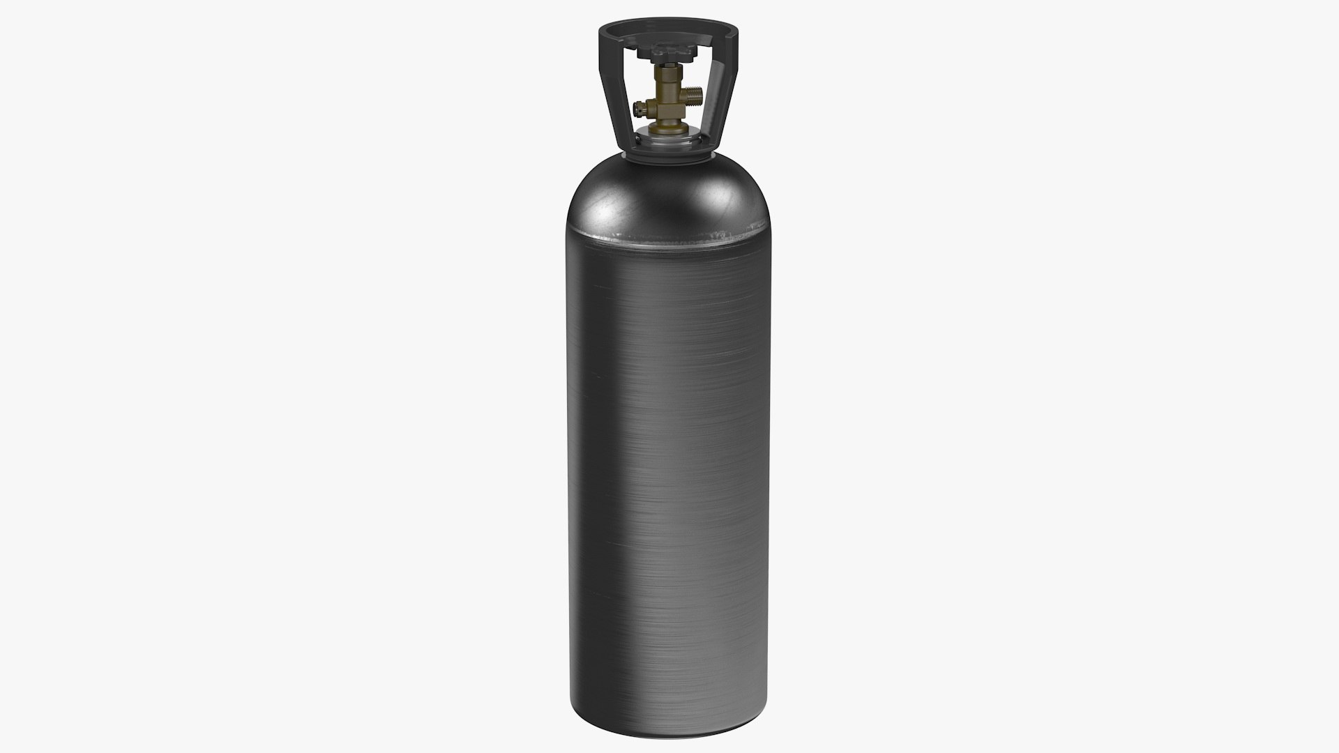 High Pressure Co2 Tank 3D model preview