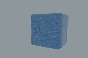 3D blue ice model