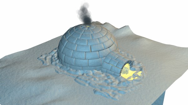 igloo modelled 3d model