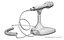 YAESU MD-100 Desk Microphone