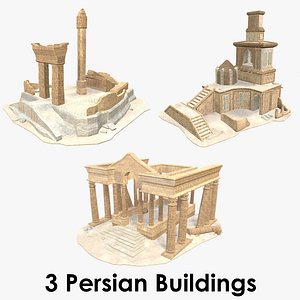 Persian Buildings Collection 1 - Low Poly - Textured
