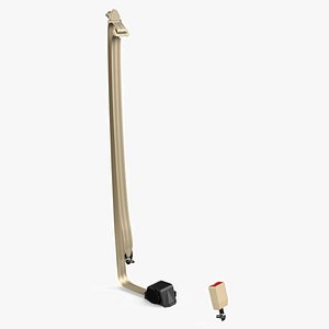 Vehicle Seat Belt Assembly with Mounting Points Beige model