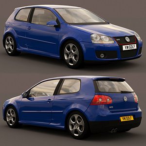 3D volkswagen golf gti 2006 model