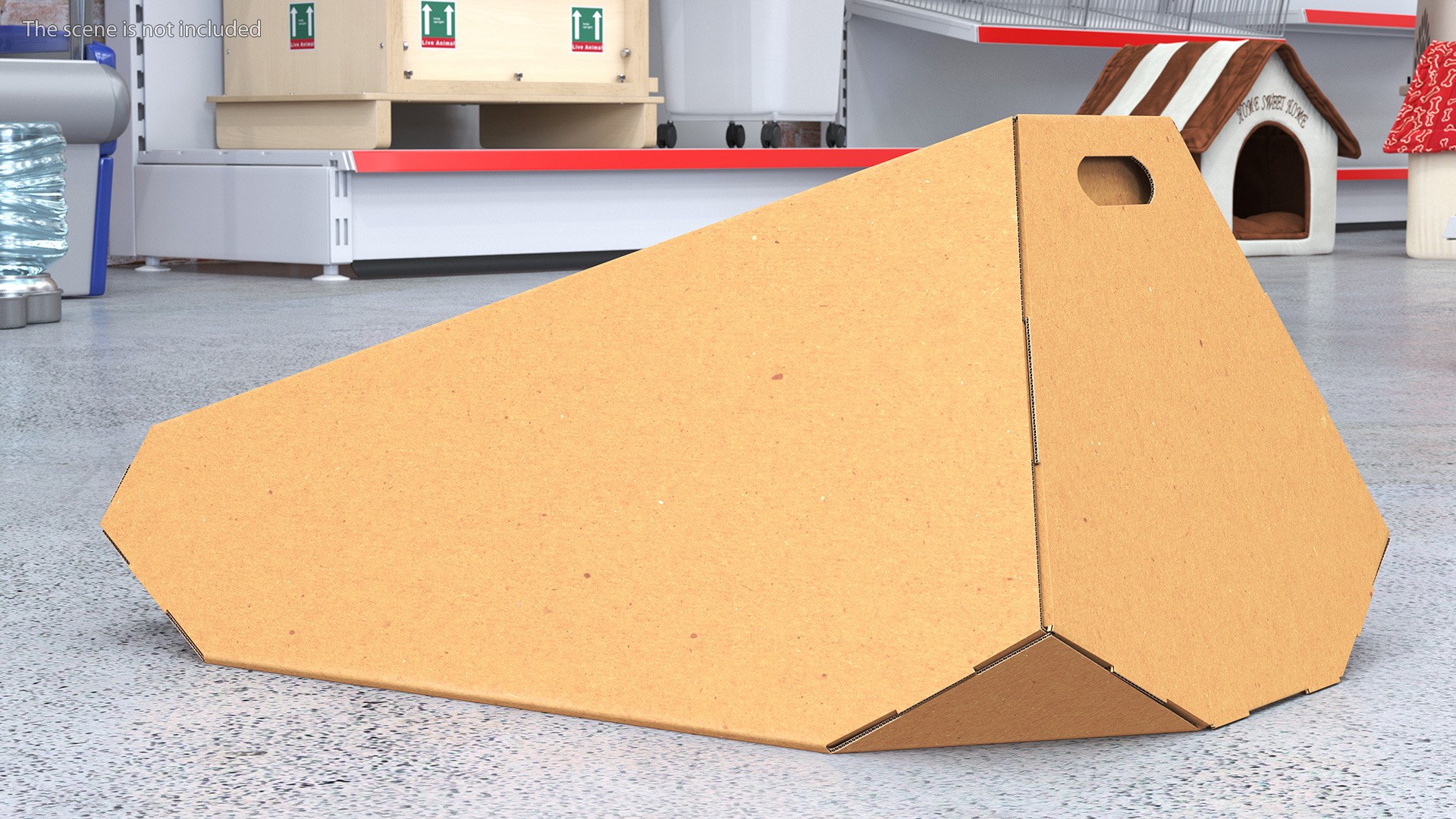 Futuristic Cardboard Cat Bed 3d Turbosquid 2166921