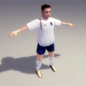 3ds max soccer player england