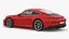 Realistic Red Sports Car