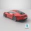Realistic Red Sports Car