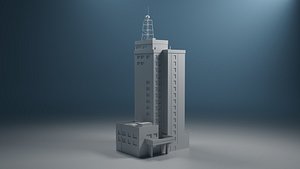 3D Model of a City Communication Tower