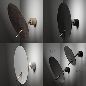 3D sconce iconeluce lua wall model