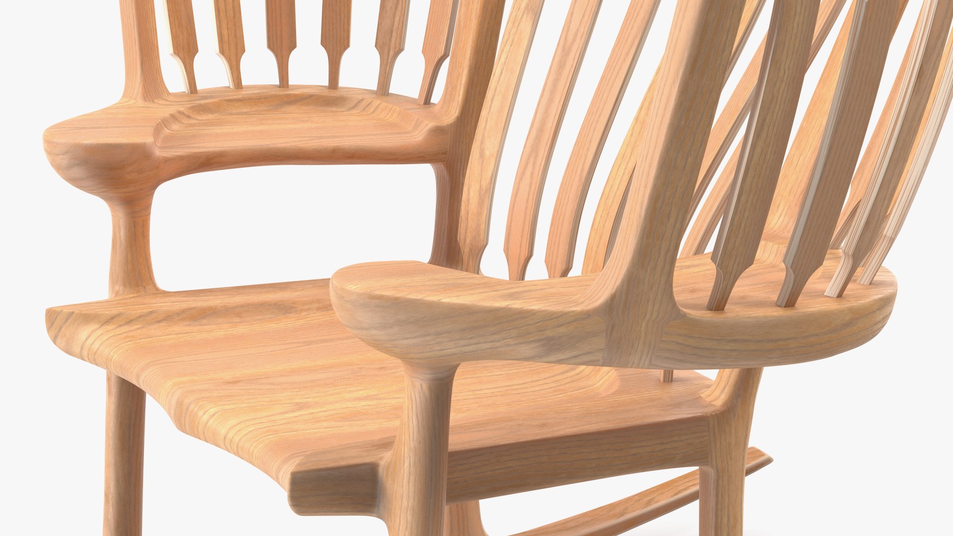 Triple Rocking Chair Model - TurboSquid 2050966