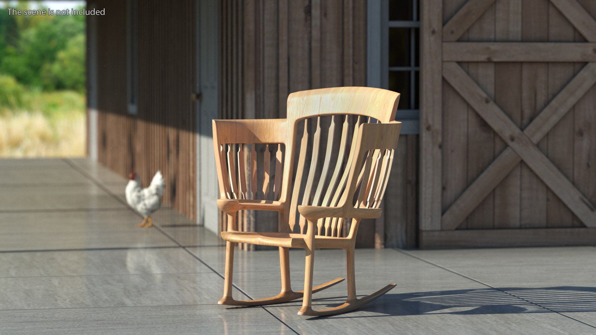 Triple Rocking Chair Model - TurboSquid 2050966
