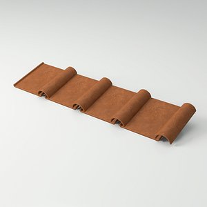 3D model Roman Roof tile