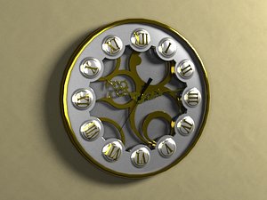 classic wall clock 3ds