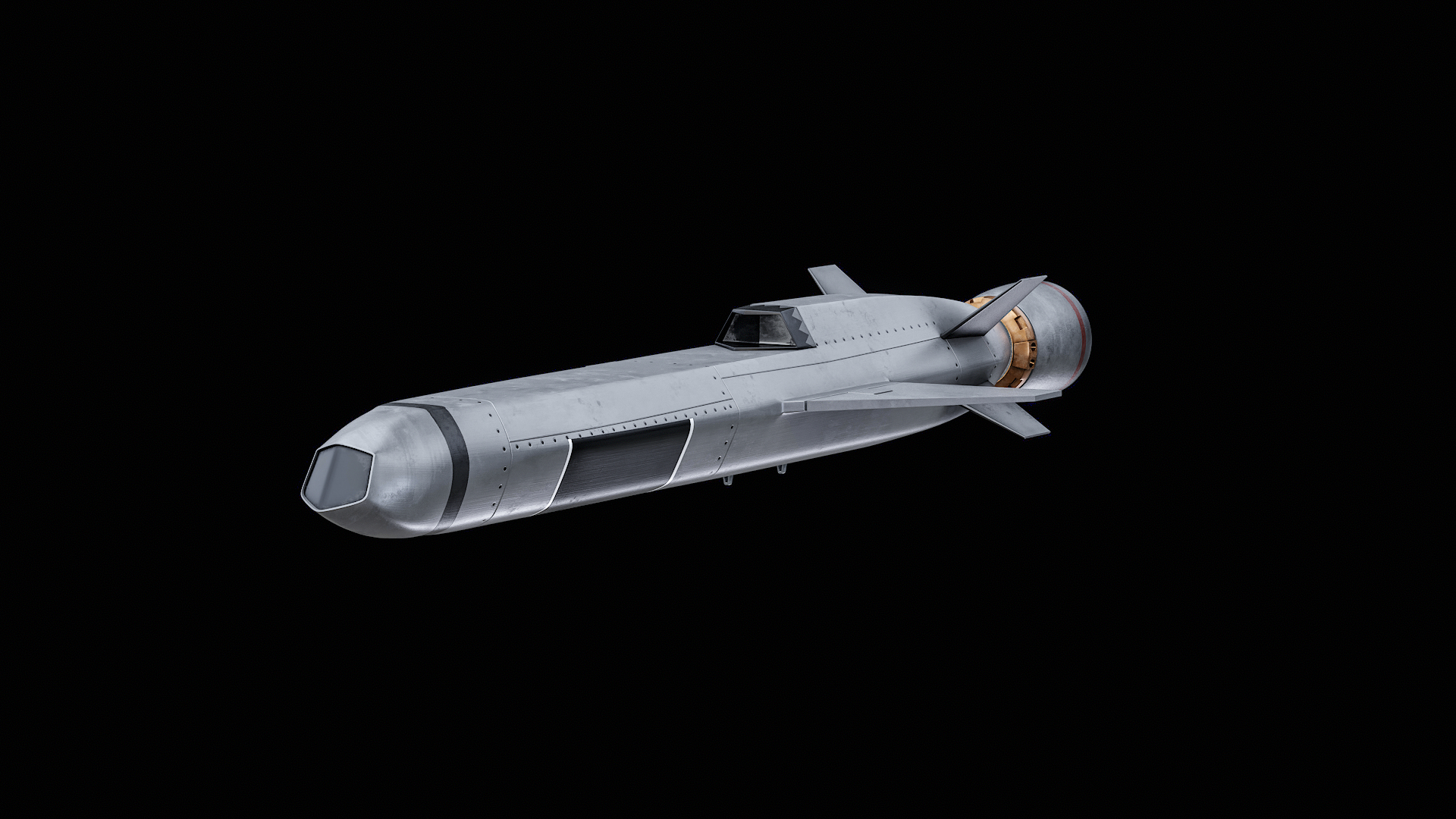 3D NSM Kongsberg Naval Strike Missile PBR - TurboSquid 2281051