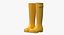 Botas de chuva de alta refinado amarelo das mulher