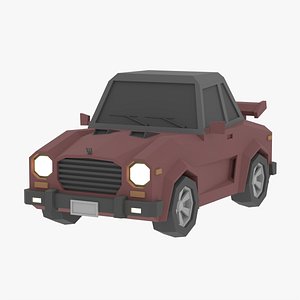 3D Low poly Car 17 model