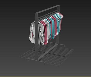 3D shirts t-shirt hanger model