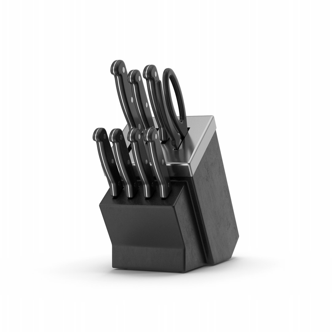 3D Model Knife Holder Set - TurboSquid 2003157