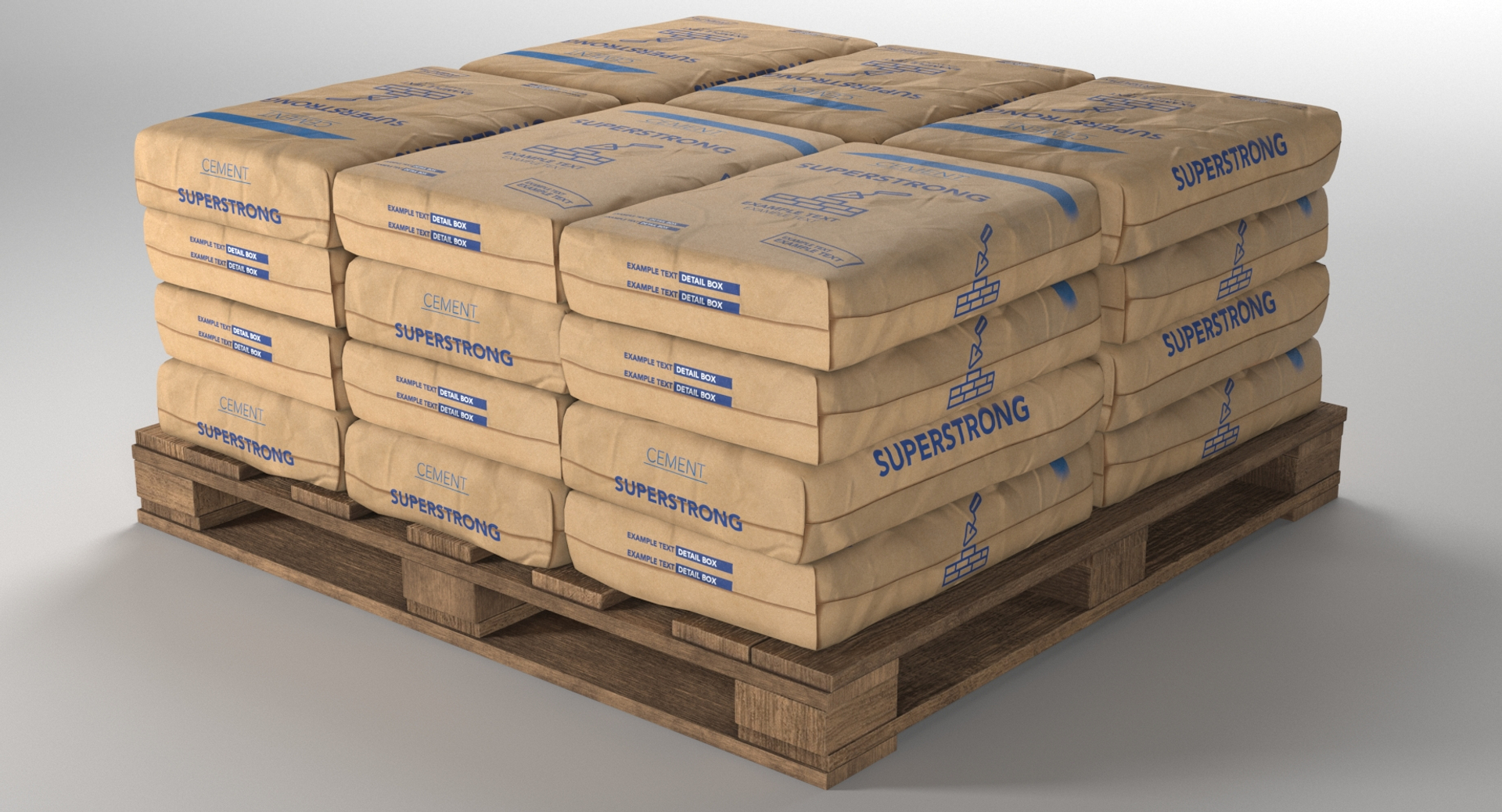 Cement bag model TurboSquid 1434930