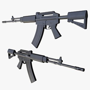 CAR-762 Custom assault rifle 3D model