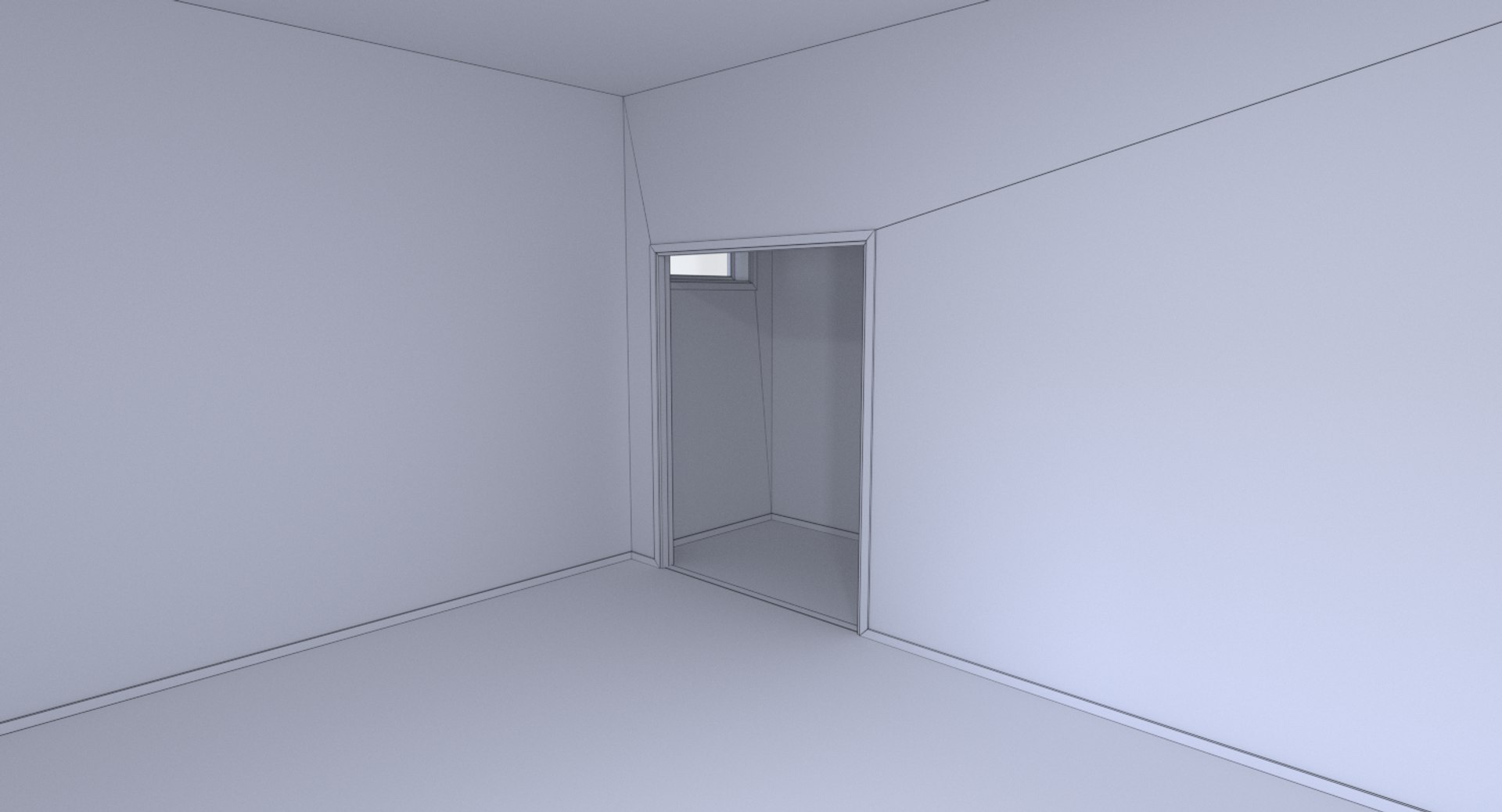 3d model bar building interior